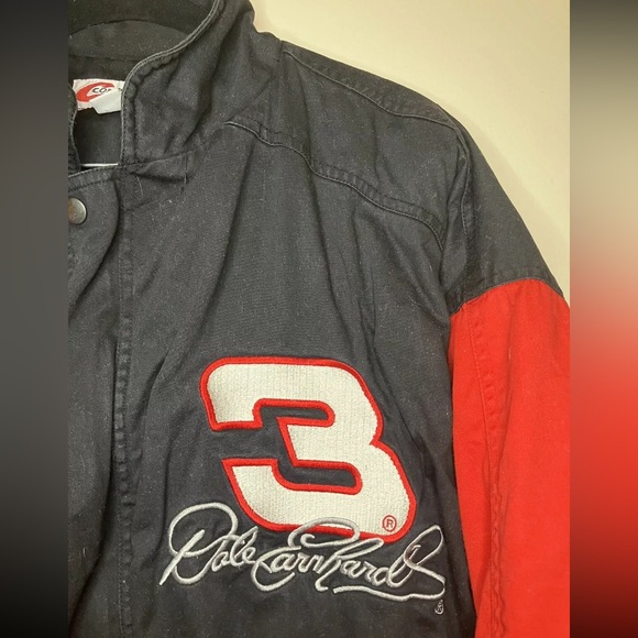 Competitors View Mens Jacket Black Cotton Dale Earnhardt Racing NASCAR Size XL - Picture 3 of 16